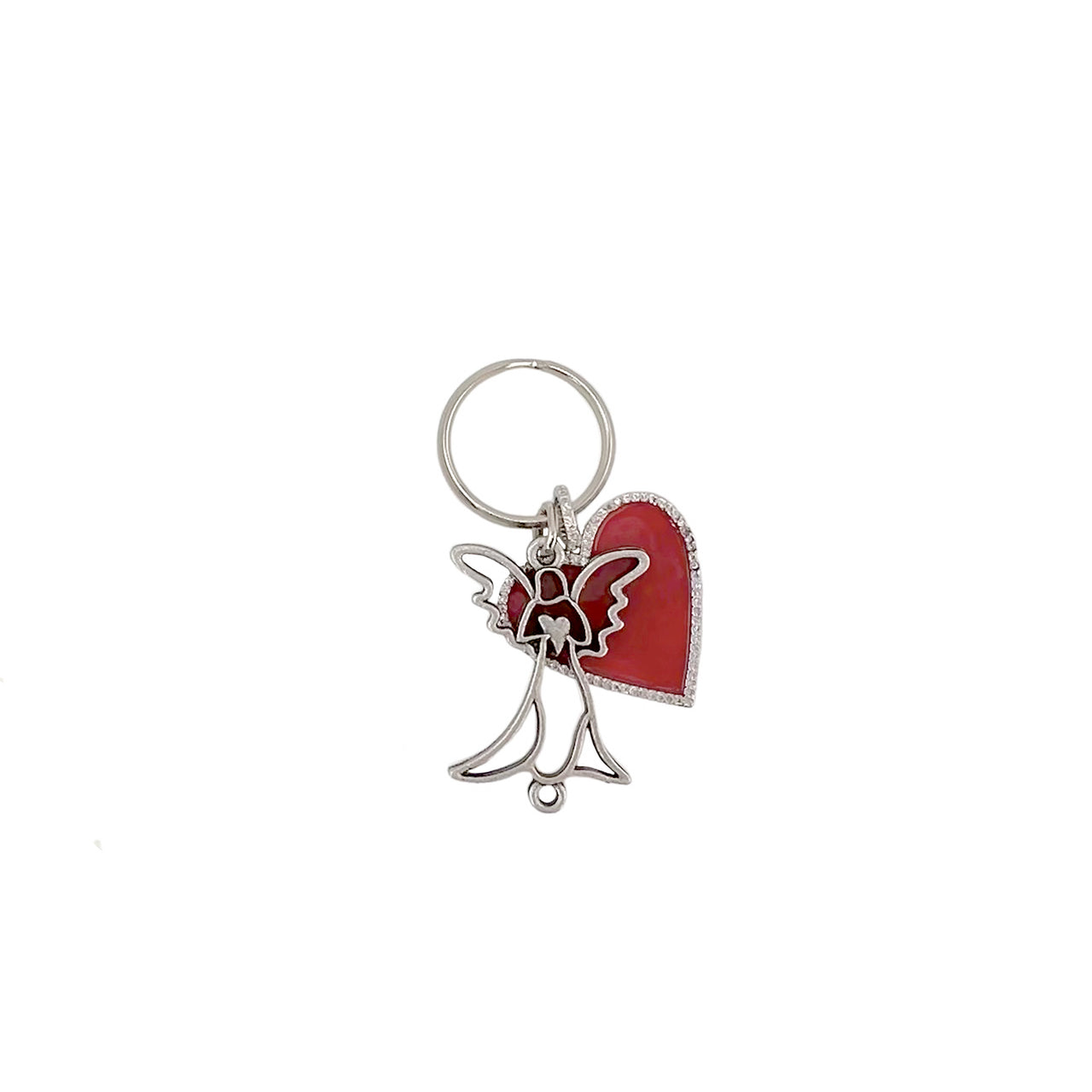 Valentine's Day Guardian Angel Keychain