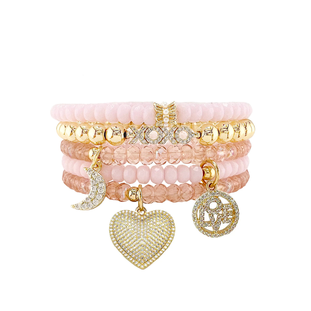 Harper Love You To The Moon Stack of Bracelets