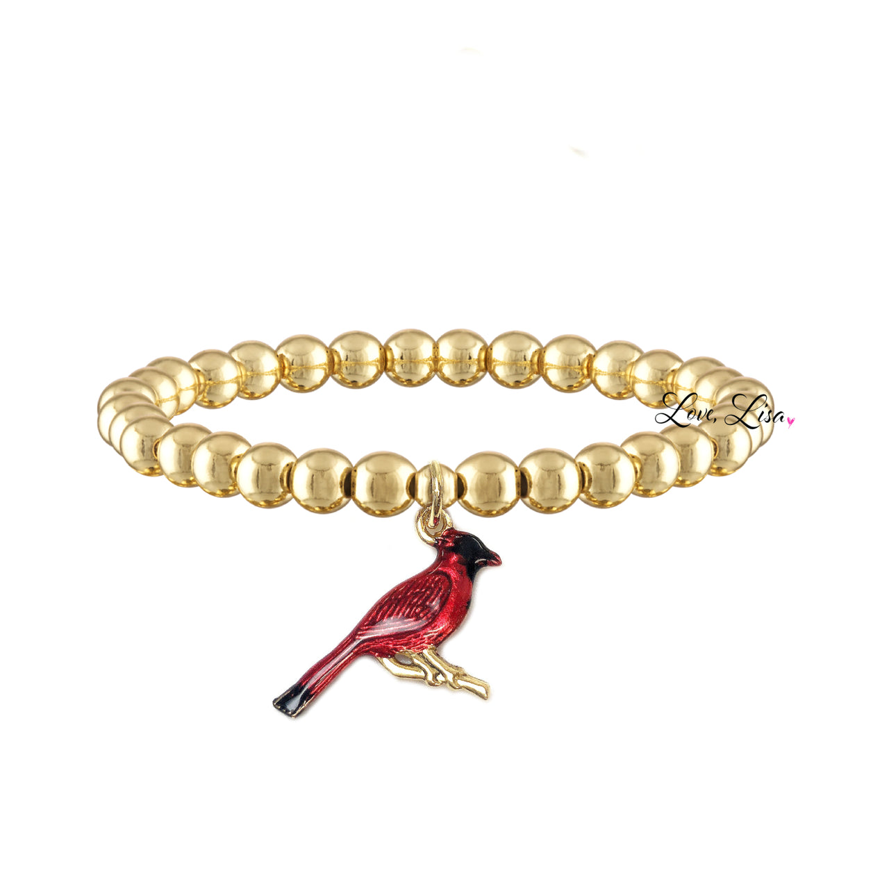 Cardinal Beaded Bracelet