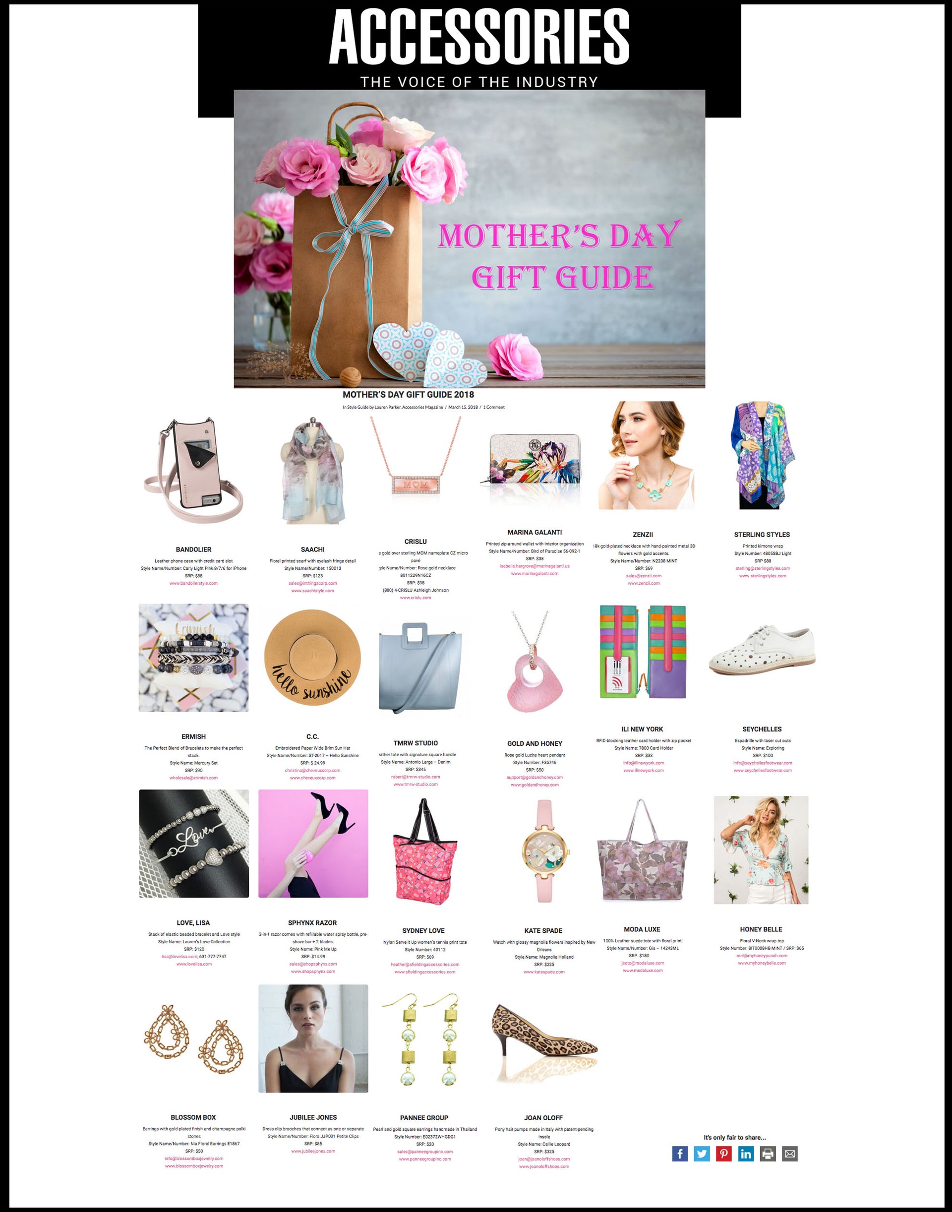 My Bracelets Made The Accessories Magazine Mother's Day Guide WOOHOO