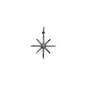 Debby Northstar Charm with pavé starburst design on white background