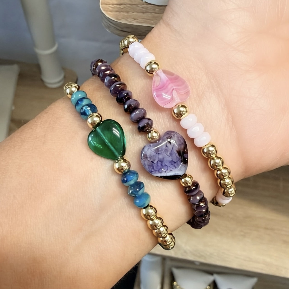 Worry Stone Harper Luxe Crystal Rhythm Bracelet
