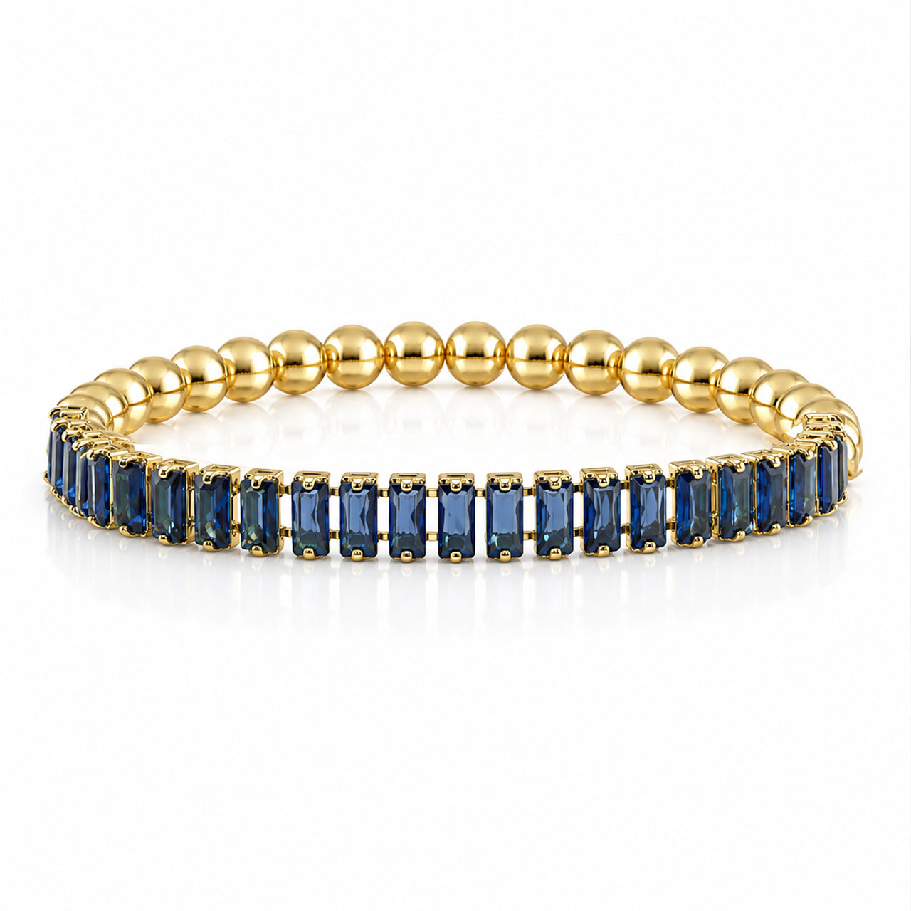Trae Tennis Baguette Bracelet