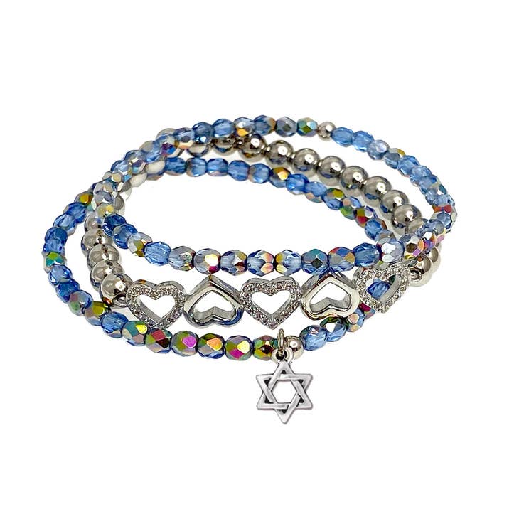 Carrie's Sweetest Star Of David Heart Stack
