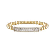 alicia baguette bar bracelet gold and silver mixed metal beaded bracelet love lisa