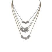 Amelia personalized necklace layered with multiple letters