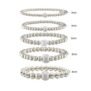 amy build your own pearl stack beaded bracelet silver size options love lisa
