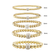 amy build your own pearl stack beaded bracelet size options love lisa