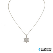 amy star of david necklace silver pave pendant jewelry love lisa