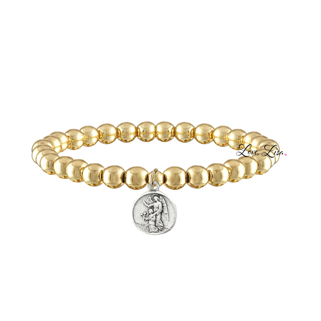 Love Lisa Anna Devoted Saints Bracelet Guardian Angel Catholic jewelry

