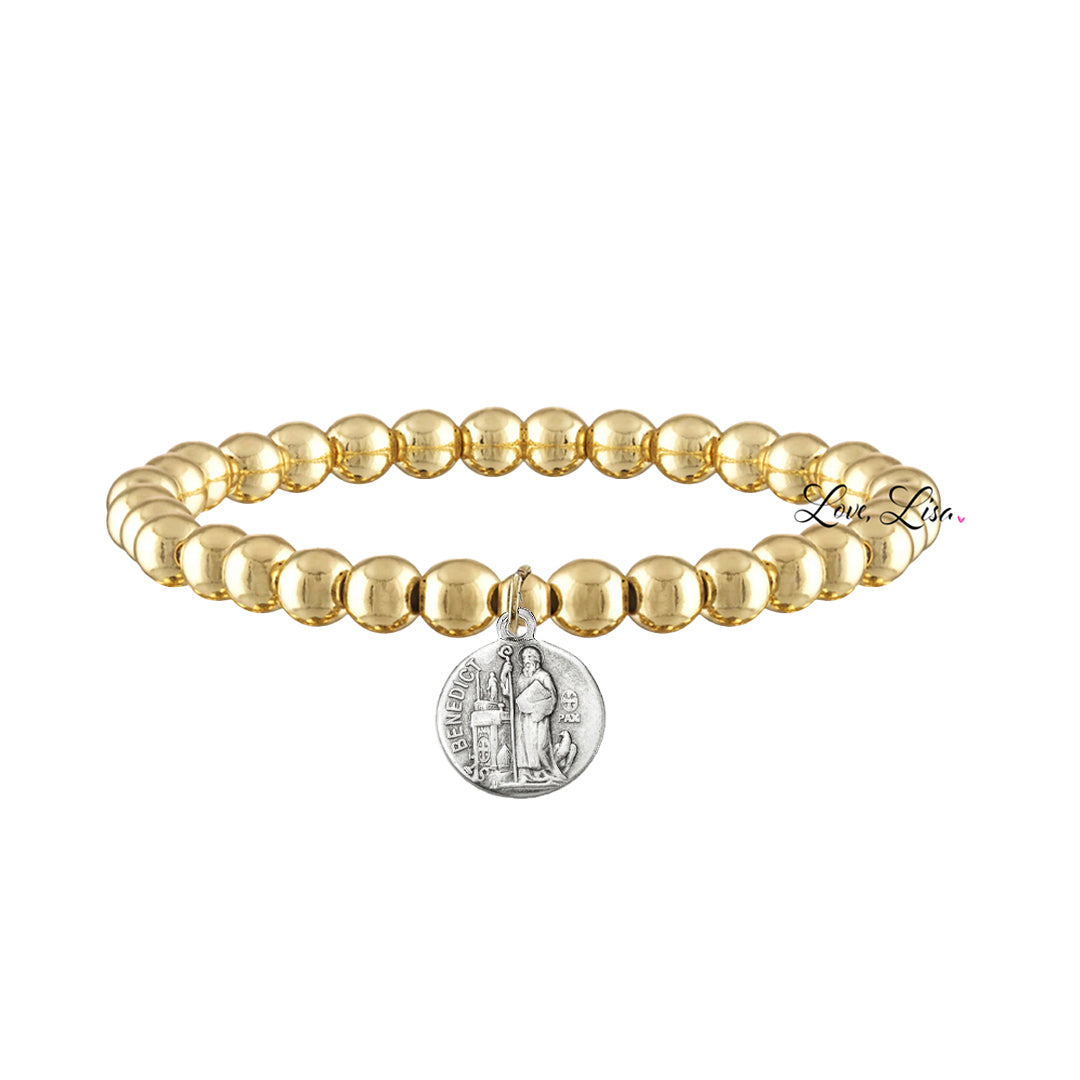Love Lisa Anna Devoted Saints Bracelet St Benedict Catholic jewelry

