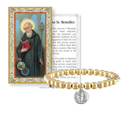Love Lisa Anna Devoted Saints Beaded Bracelet gold Catholic jewelry