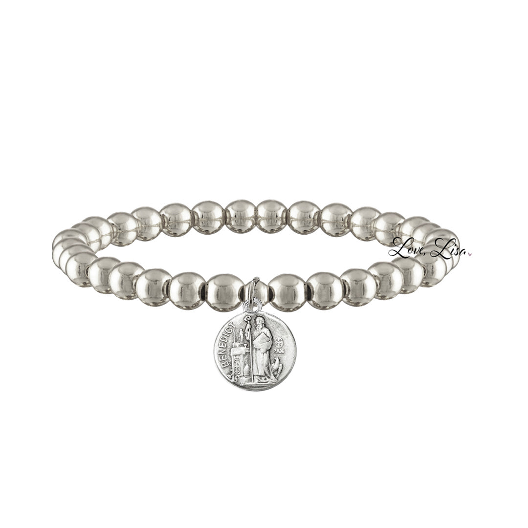 Love Lisa Anna Devoted Saints Bracelet St Benedict Catholic jewelry

