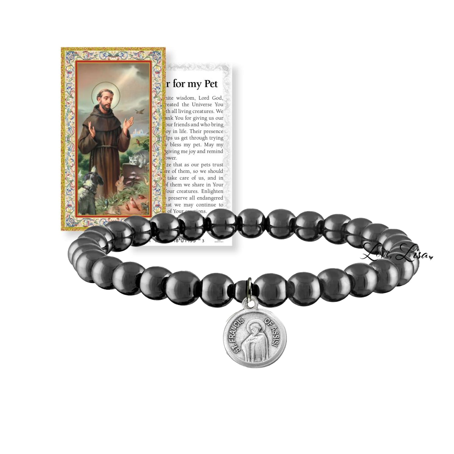 Love Lisa Anna Devoted Saints Bracelet St Francis of Assisi bracelet

