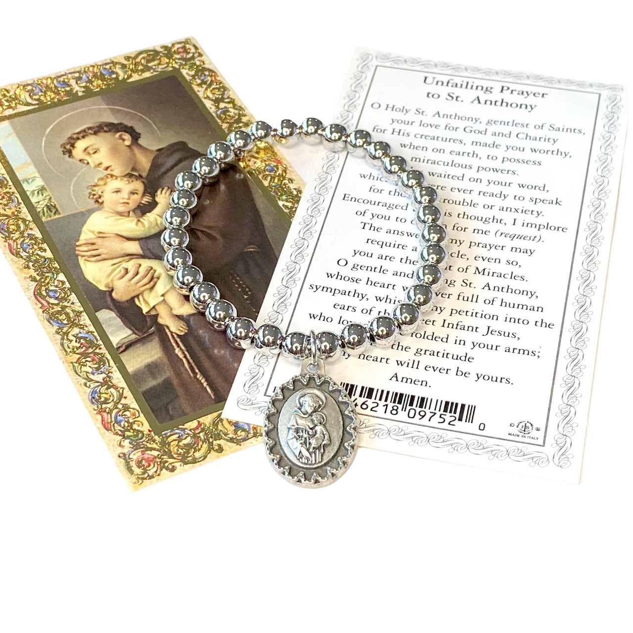 St. Anthony Beautiful Beaded Bracelet