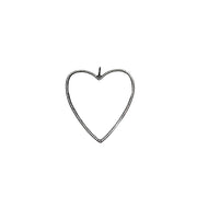 beautiful pave heart charm gunmetal version elegant minimalist design love lisa