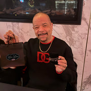 Love Lisa mens bracelet stack black onyx and pearl beaded design given to actor Ice T.