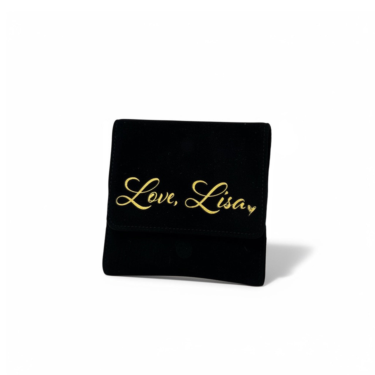 Love, Lisa  Beautiful Black Velvet Pouch