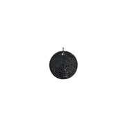 Black pavé crystal Bling Bling Disc Charm for statement jewelry