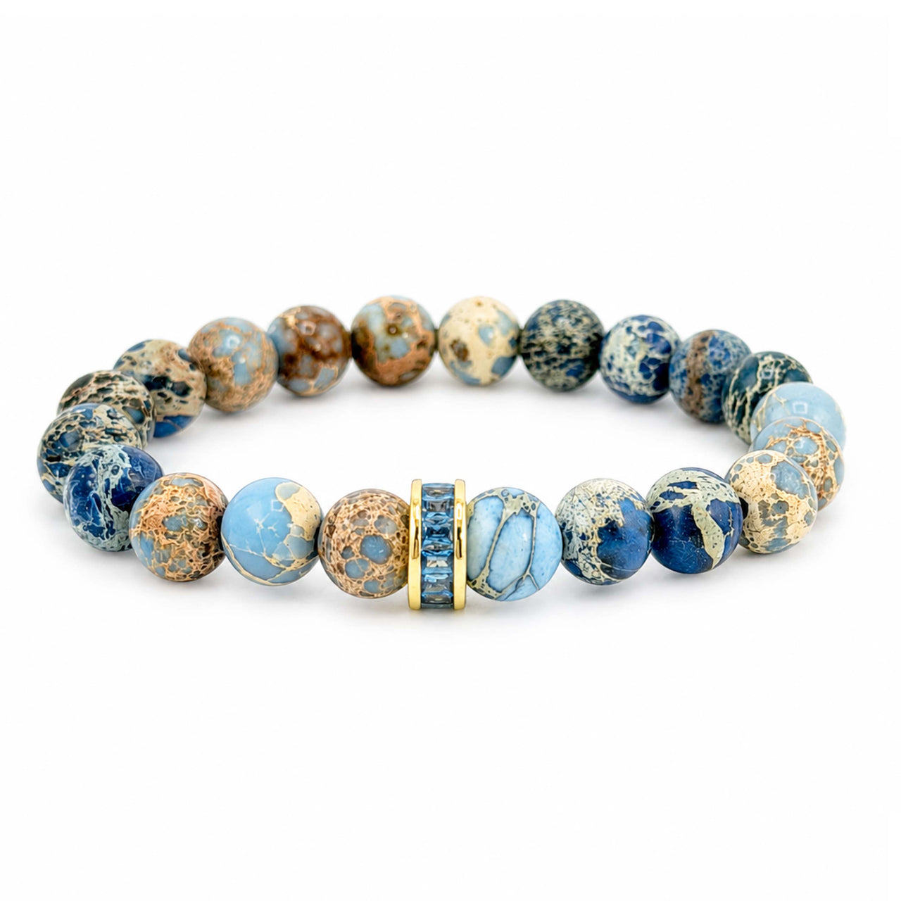 Bellissima Rondelle Gemstone Beaded Bracelet