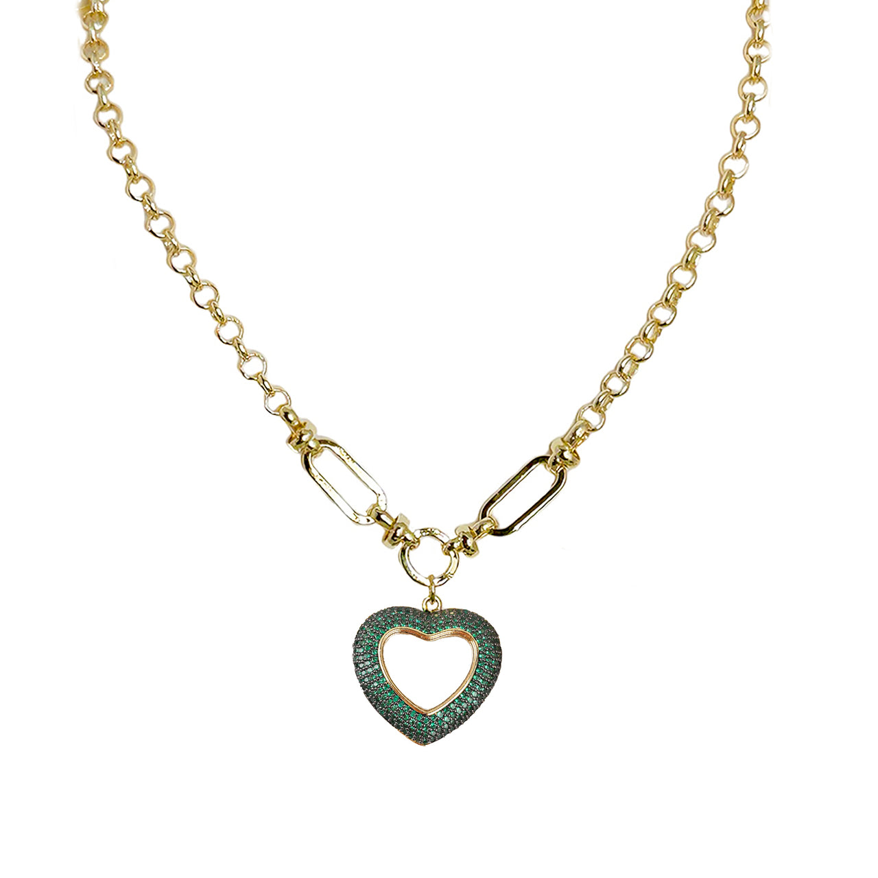 Lola Colorful Heart Necklace