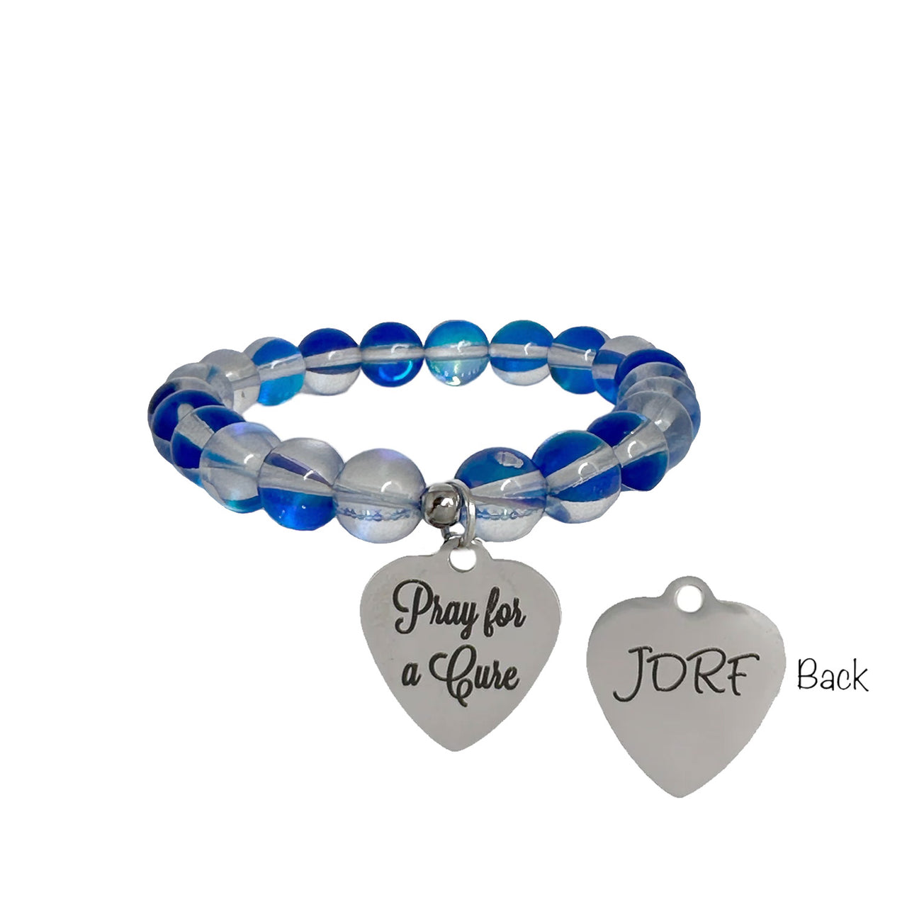 JDRF Pray For A Cure Blue Bracelet