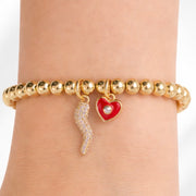 love lisa brandi italian horn and evil eye bracelet