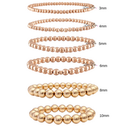 build your own stack beaded bracelets rose gold option elegant stretch design love lisa
