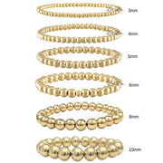 build your own stack beaded bracelets gold 3mm to 10mm bead size chart love lisa