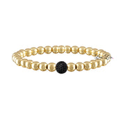 camryn colorful pave ball bracelet gold tone with black pave bead by love lisa jewelry