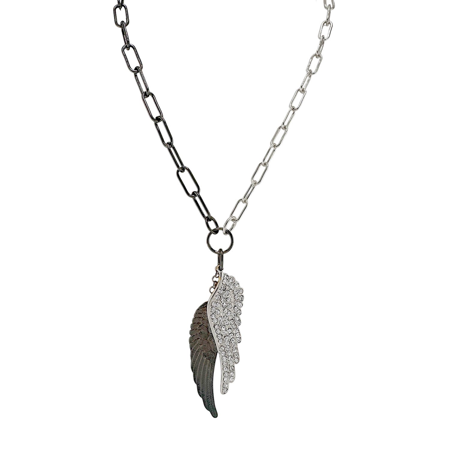 Love Lisa Celestial Angel Wings Necklace silver