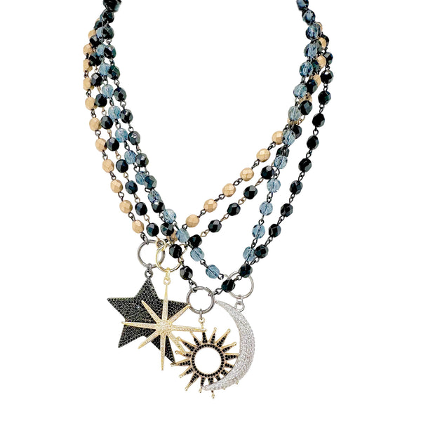Celestial Beaded Necklaces – Sun, Moon & Stars by Love, Lisa