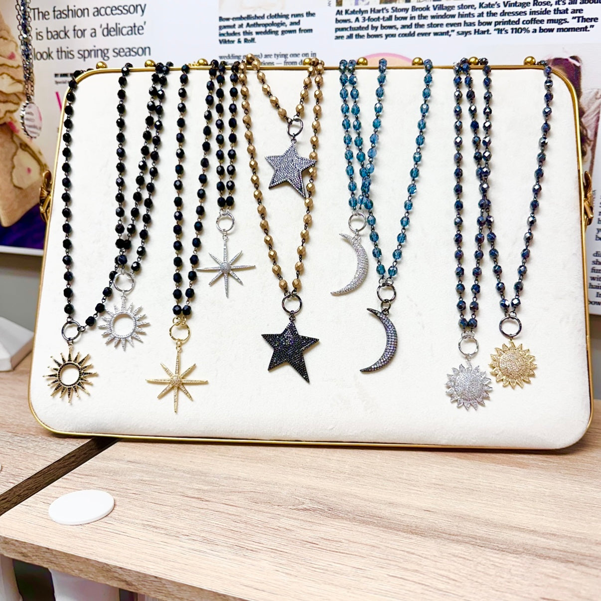 Celestial Beaded Necklaces – Sun, Moon & Stars by Love, Lisa