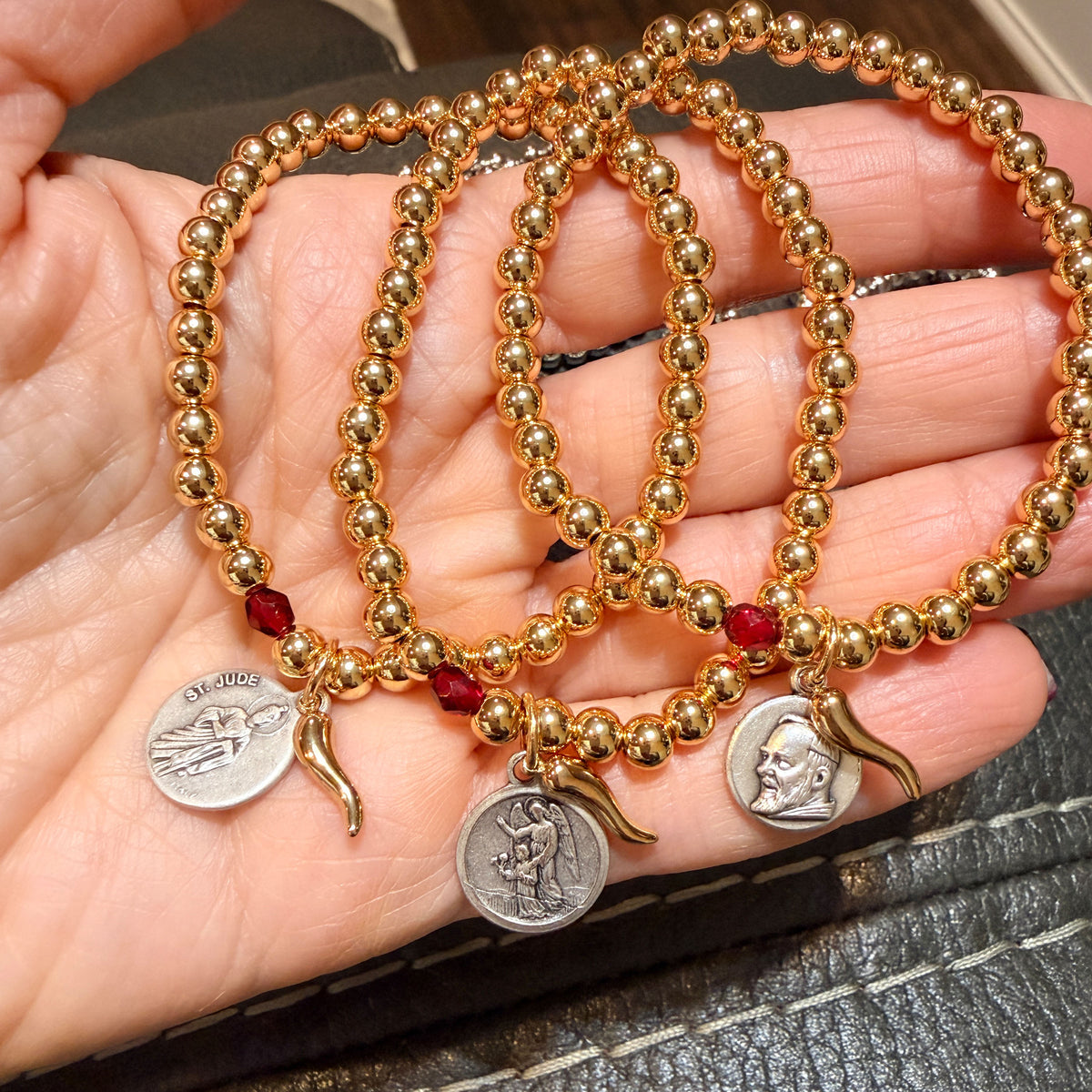 Celia Saint & Italian Horn Bracelet