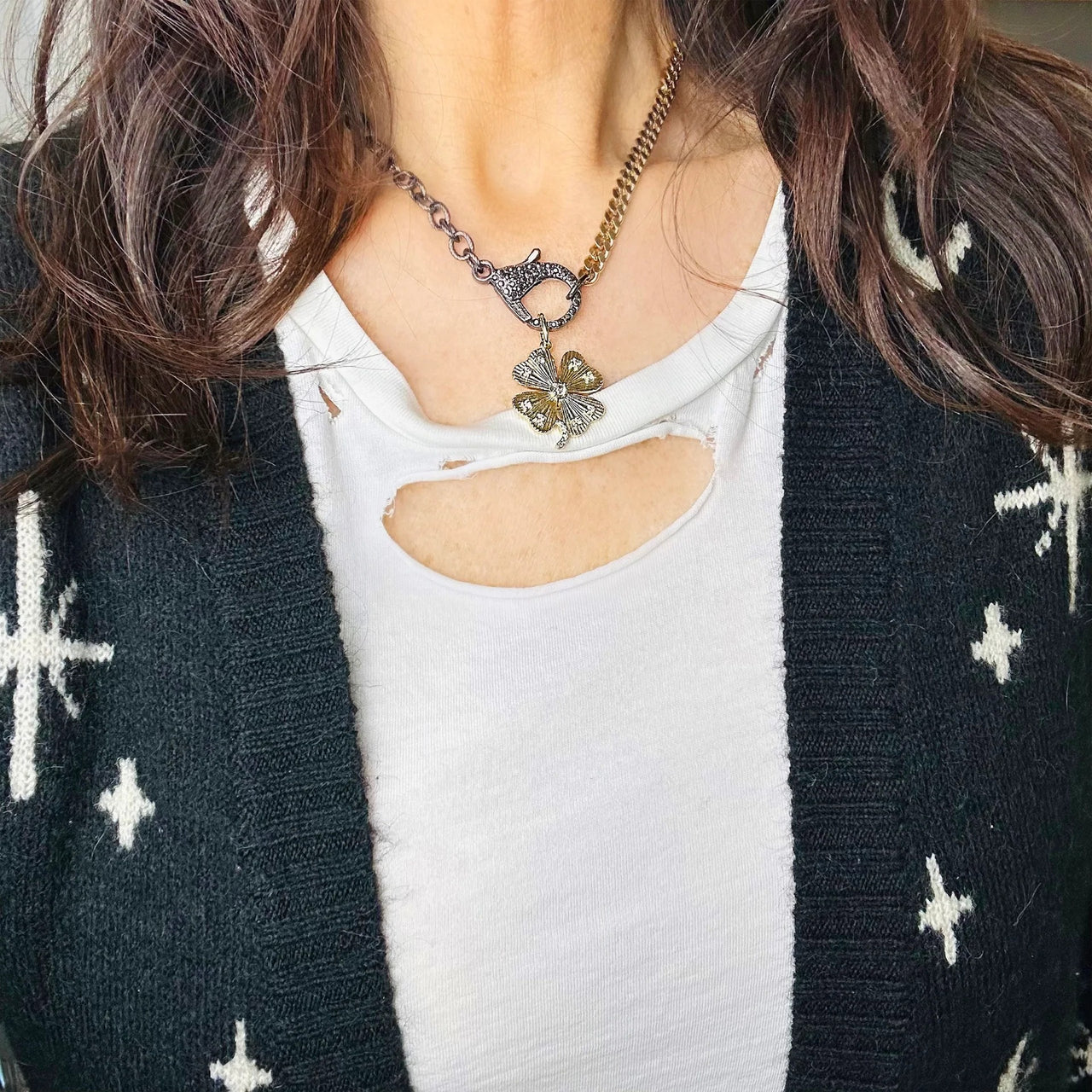 Helen Lucky Clover Charm