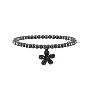 charlotte stunning flower bracelet gunmetal black crystal flower charm love lisa