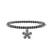 charlotte stunning flower bracelet gunmetal crystal flower charm love lisa