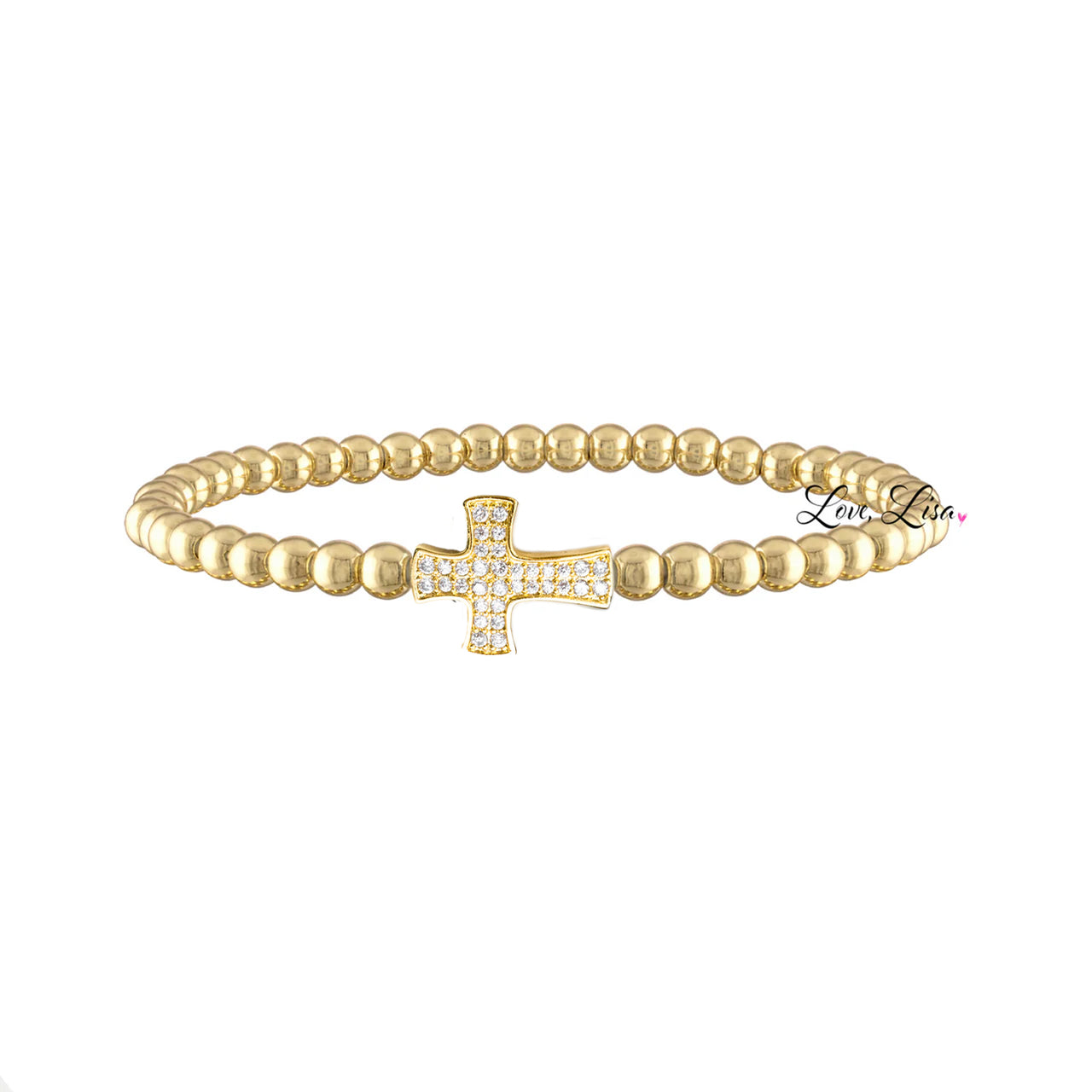 christine-sparkling-cross-beaded-bracelet-gold-love-lisa