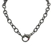 Silver chain rope necklace by love lisa