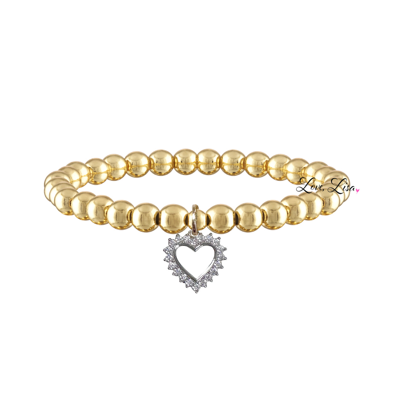Willow Diamond Heart Bracelet