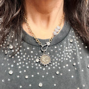 Love Lisa Dog Mom pawprint heart necklace worn everyday meaningful dog lover jewelry