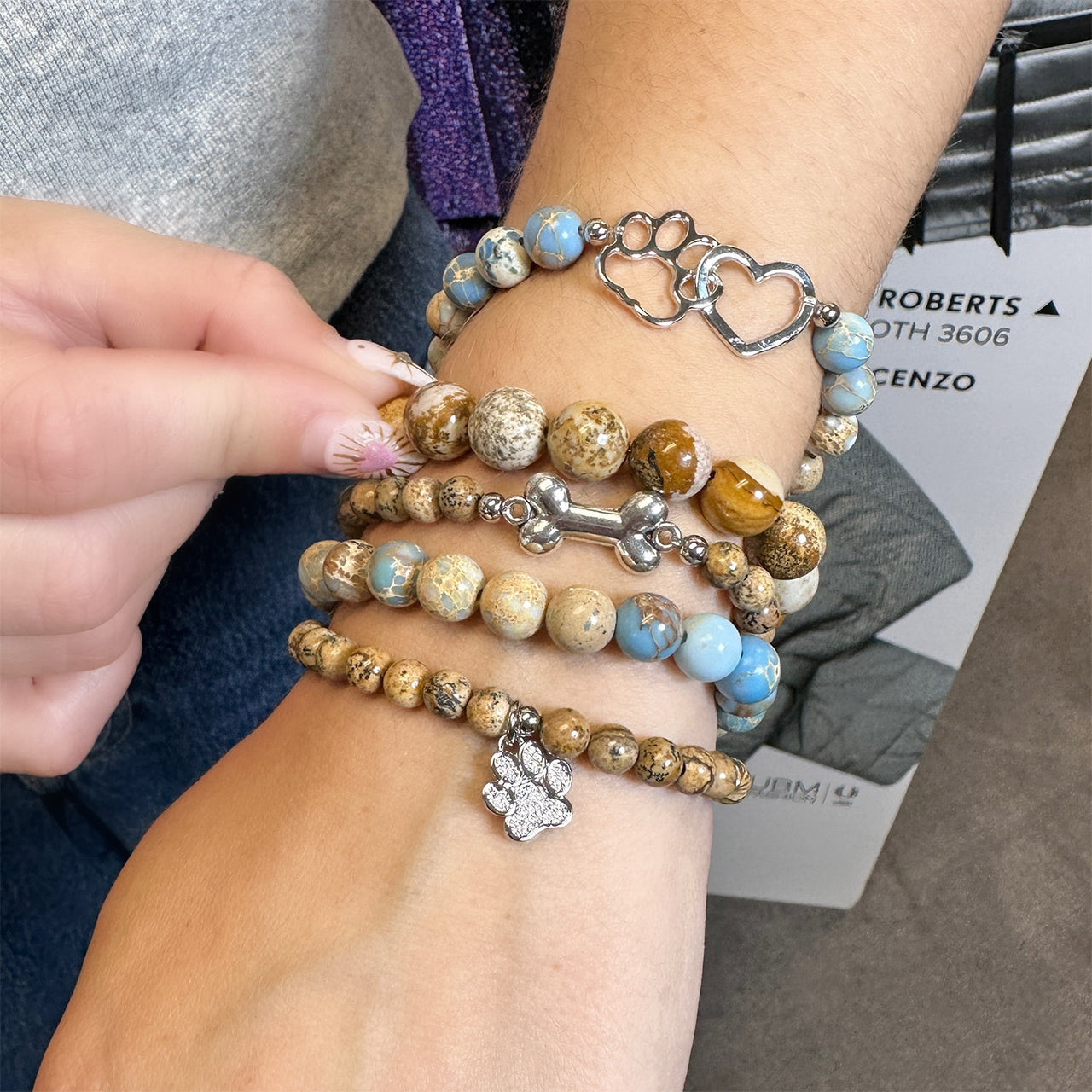 Marley Dog Lover Bracelet Stack