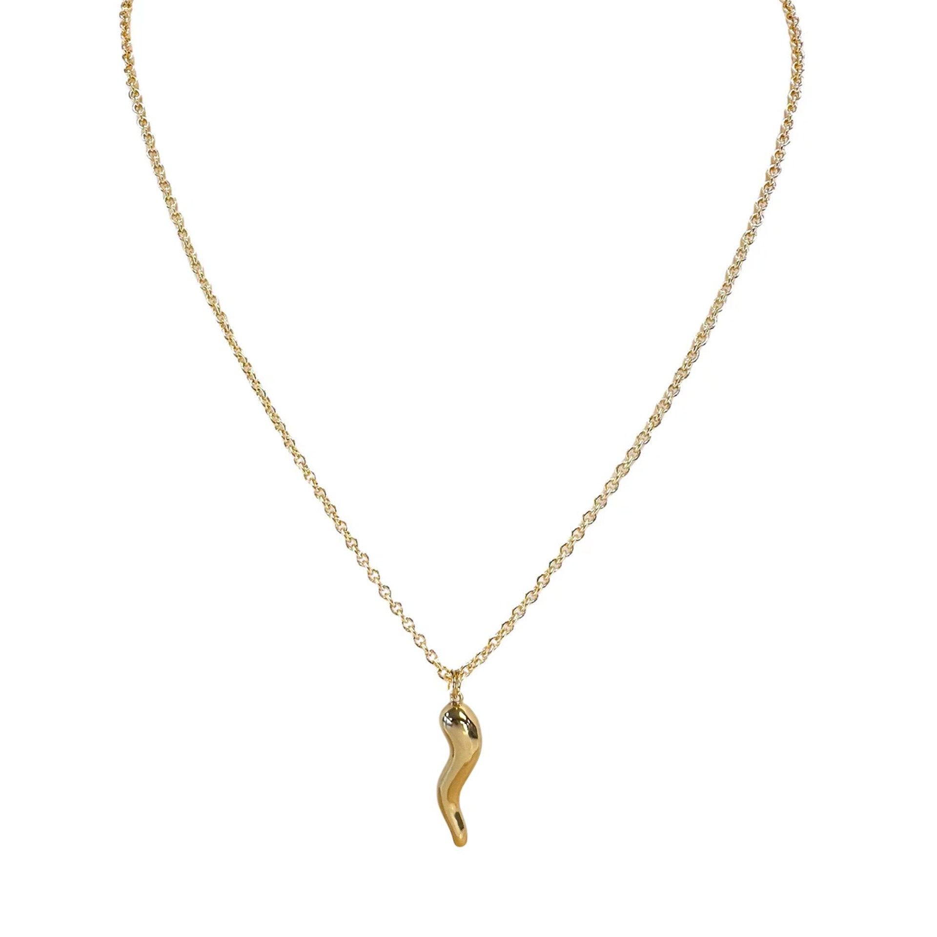 Love Lisa Dominic Italian Horn Necklace gold
