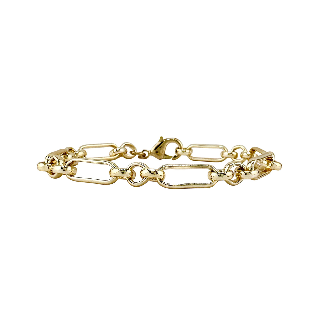 Love Lisa Elena Link Chain Bracelet gold clasp style