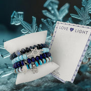 Elle Crystal Stack bracelet featuring Jewish Star charm

