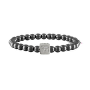 Love Lisa Emily Luxe Bracelet in gunmetal with cube Chai charm


