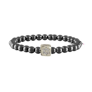 Love Lisa Emily Luxe Bracelet in gunmetal with cube Star of David charm


