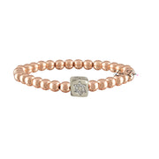 Love Lisa Emily Luxe Bracelet in rose gold with cube Star of David charm

