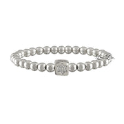 Love Lisa Emily Luxe Bracelet in silver with cube Star of David charm

