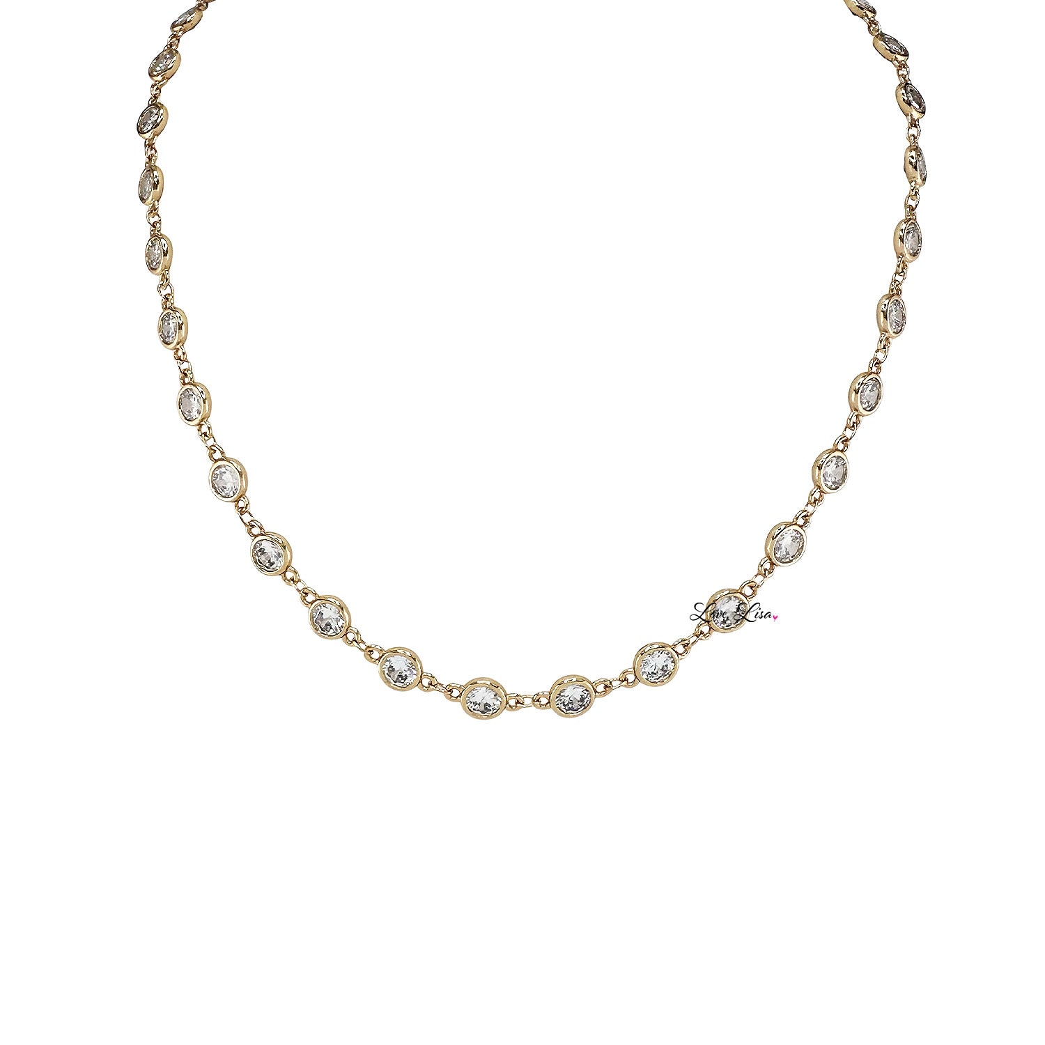 eternal glow diamond necklace gold by love lisa


